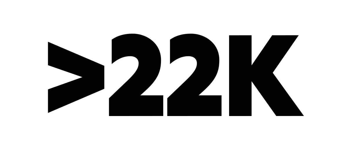 >22K